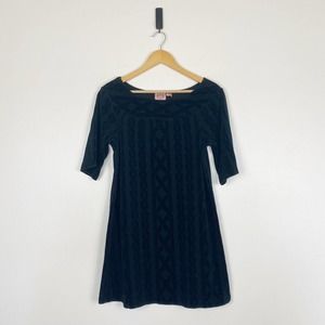 Juicy Couture Black Velour Mini Dress Size M